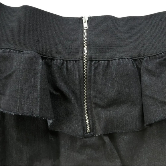 TRF Collection Layered Black Mini  Jean Skirt, 10 - Picture 5 of 7
